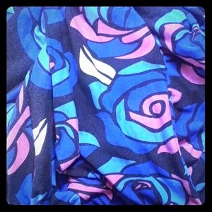 Disney themed rose leggings Lularoe tall and curvy
